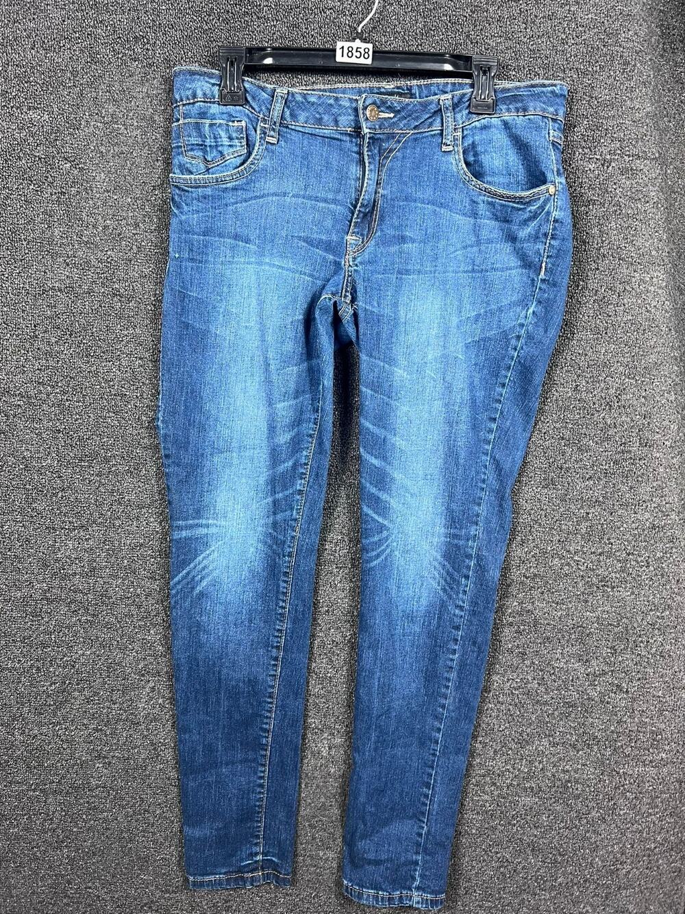 Southpole Skinny Jeans Womens Size 13 Blue Medium Wash Denim Mid Rise Stretch